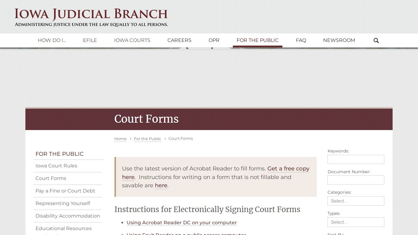 Court Forms | Iowa Judicial Branch